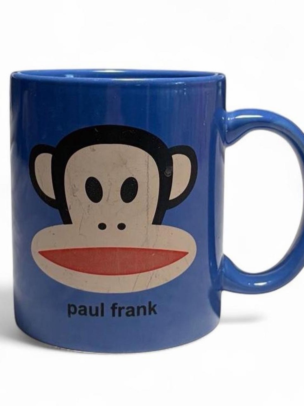 Paul Frank Blue Julius Monkey Mug with Red Accent
